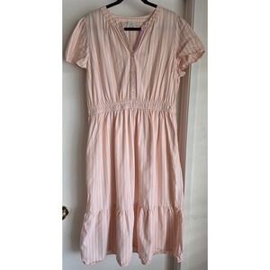 LOFT | Dresses | Loft Garden Pleated Flare Dress 943 | Poshmark